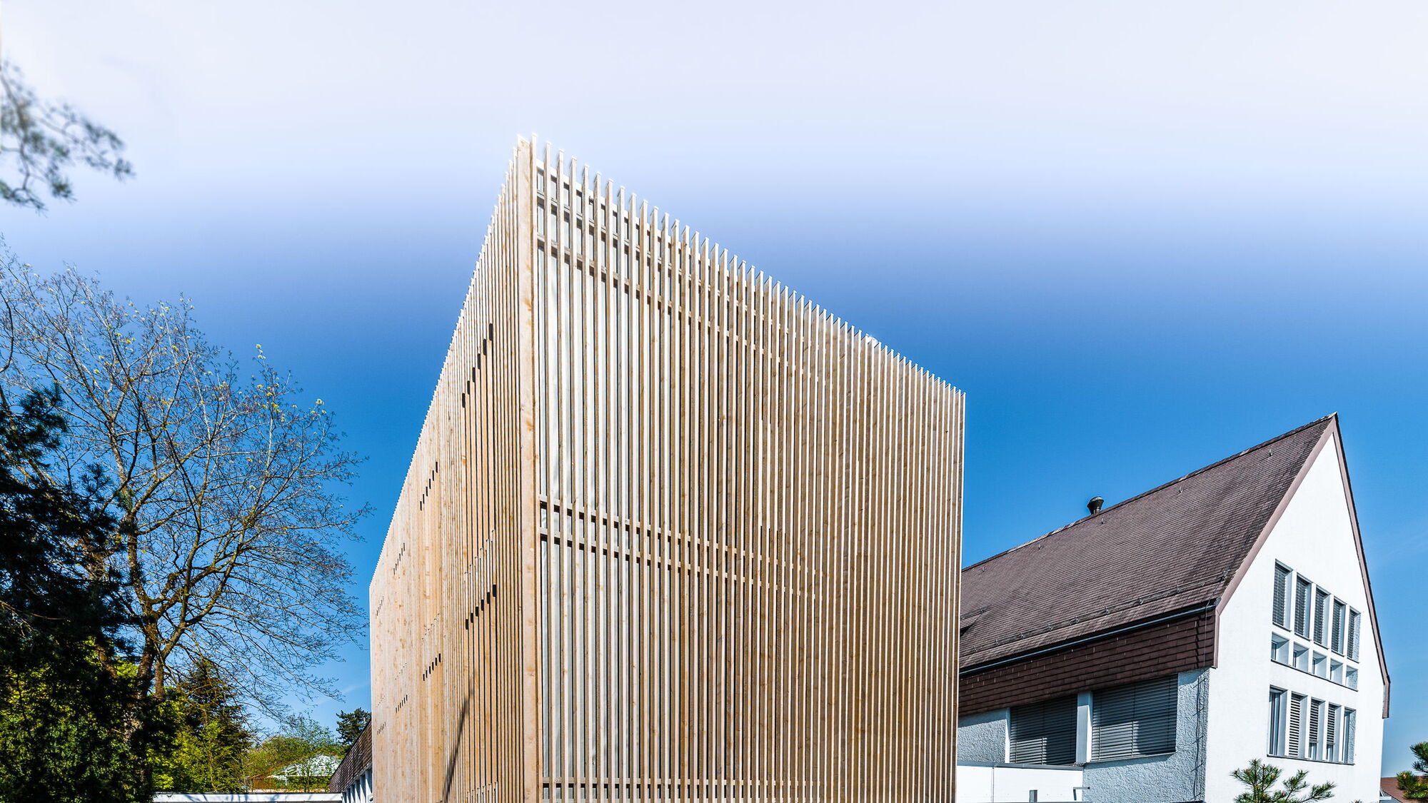 Holzfassade Elementbau Nebau