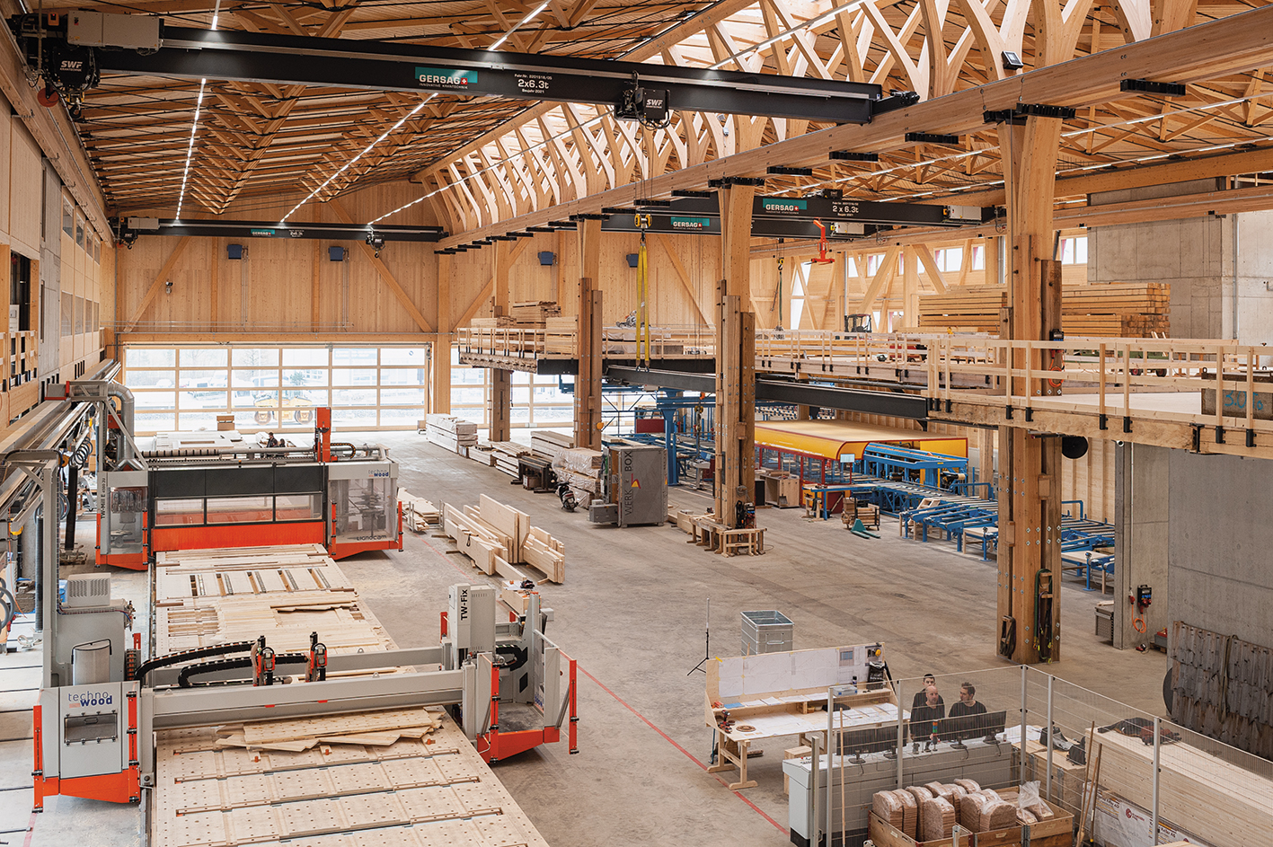 Elementbau mit Holz Mehrzweckgebäude